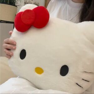 HELLO KITTY Pillow, Hello Kitty Plush Pillow, Hello Kitty Face Pillow